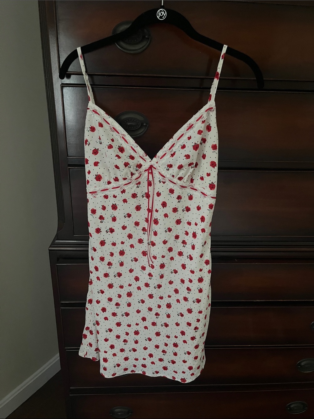 Princess Polly White & Red Floral mini dress